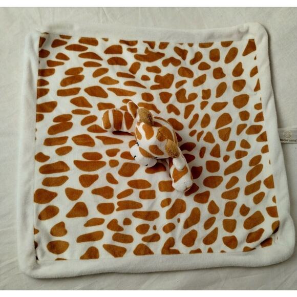 Apricot Lamb Giraffe Lovey Security Blanket Plush Stuffed Animal - Baby 13 Inch - Picture 2 of 5